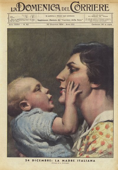 24 Dicembre, La Madre Italiana da Achille Beltrame