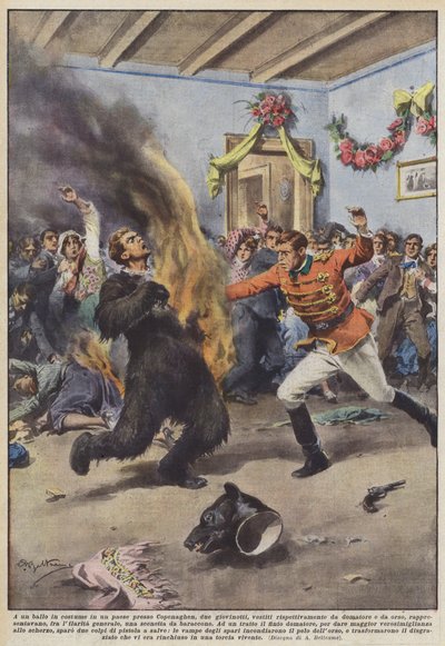 A un ballo in costume in un paese presso Copenaghen da Achille Beltrame
