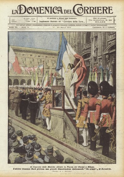 Al Concerto delle Musiche Alleate in Piazza del Duomo a Milano da Achille Beltrame