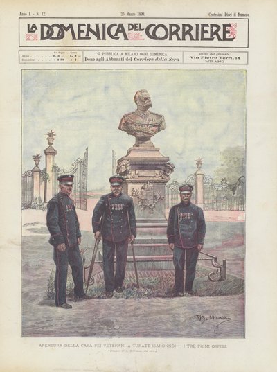 Apertura della casa per i veterani a Turate (Saronno), i tre primi ospiti da Achille Beltrame