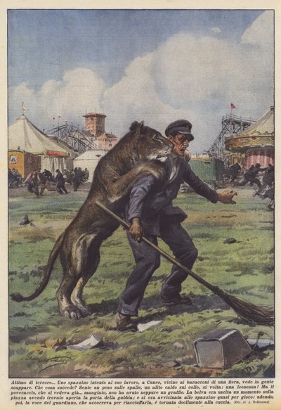 Attimo di terrore da Achille Beltrame