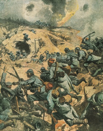 Battaglia di Verdun, illustrazione di copertina da 