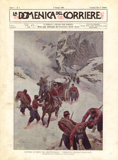 Bufera di neve nel Montenegro, trecento soldati bloccati da Achille Beltrame