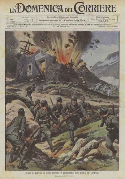 Come fu distrutto un posto austriaco di rifornimento, sulle pendici del Lavarone da Achille Beltrame