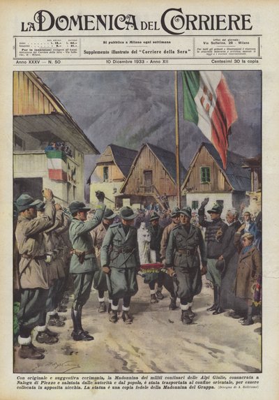 Con originale e suggestiva cerimonia, la Madonnina dei militi confinari delle Alpi Giulie da Achille Beltrame