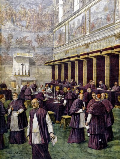 Conclave nella Cappella Sistina per l
