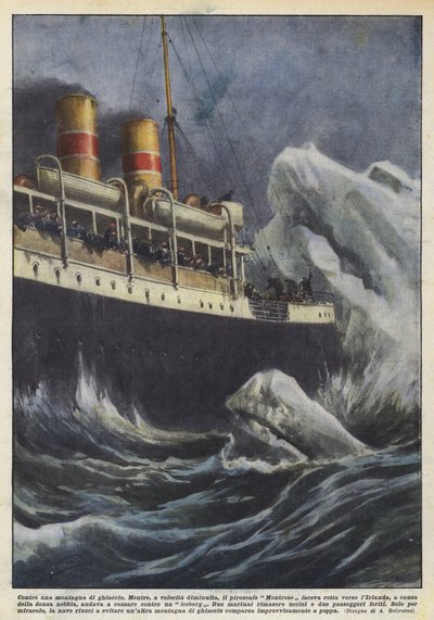 Contro una montagna di ghiaccio da Achille Beltrame