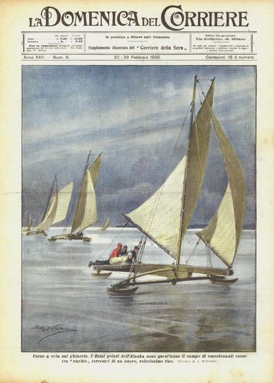 Corse a vela sul ghiaccio da Achille Beltrame