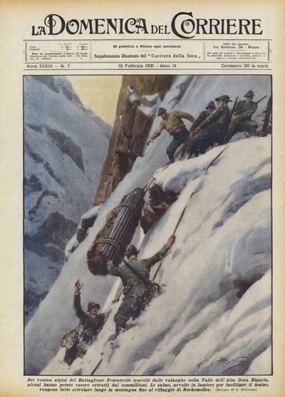 Dei ventun alpini del Battaglione Fenestrelle travolti dalle valanghe nella Valle dell