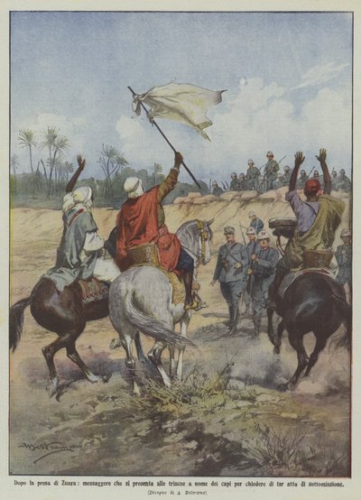 Dopo la presa di Zuara da Achille Beltrame