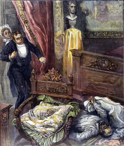 Emile Zola morto nel 1902 (1840 - 1902) scrittore francese da Achille Beltrame