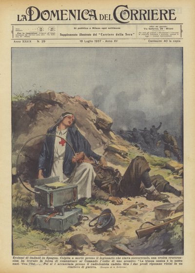 Eroismi di italiani in Spagna da Achille Beltrame