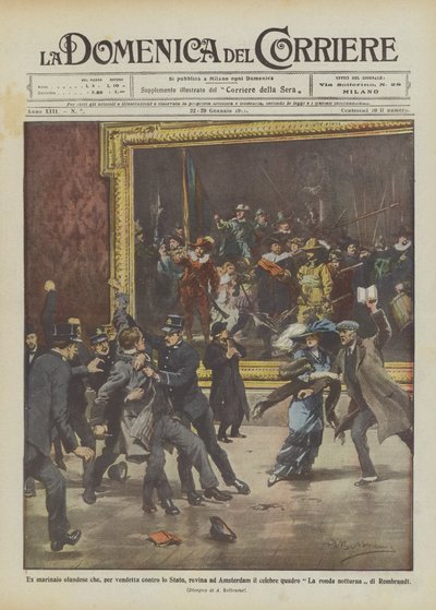 Ex marinaio olandese rovina un celebre quadro ad Amsterdam per vendetta da Achille Beltrame