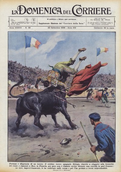 Fortuna e disgrazia di un torero da Achille Beltrame