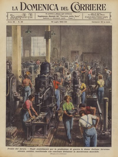 Fronte del lavoro da Achille Beltrame