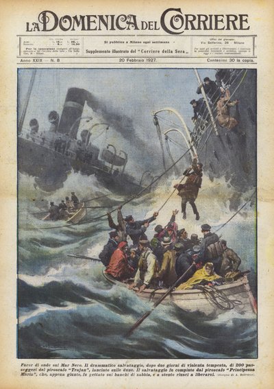 Furor di onde sul Mar Nero da Achille Beltrame