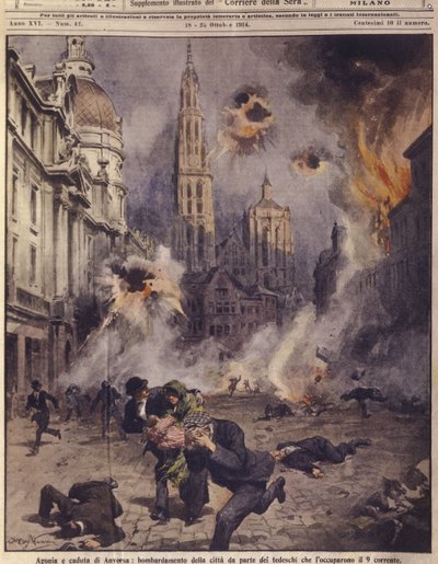 Aerei tedeschi bombardano Anversa, da 