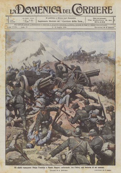 Gli alpini espugnano Malga Fossetta e Monte Magari, catturando, fra l