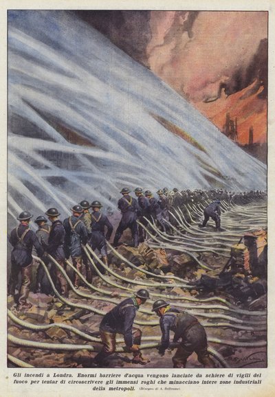Gli incendi a Londra da Achille Beltrame