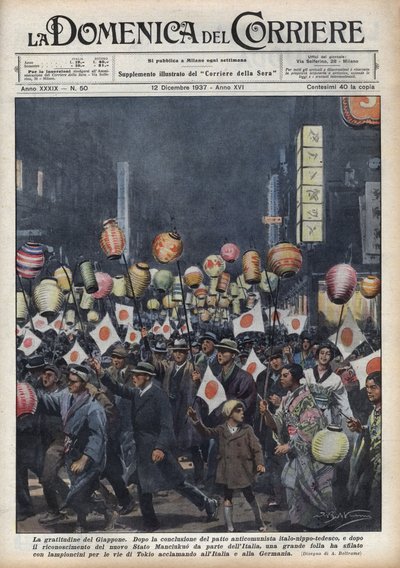 Grande sfilata dei residenti di Tokyo per rendere omaggio all