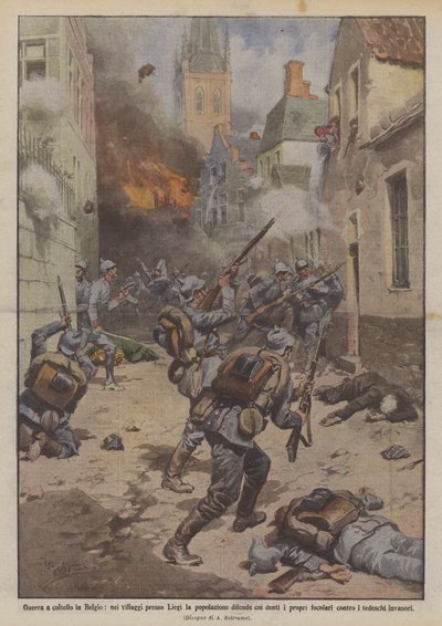 Guerra a coltello in Belgio, nei villaggi presso Liegi la popolazione difende coi denti i propri diritti da Achille Beltrame