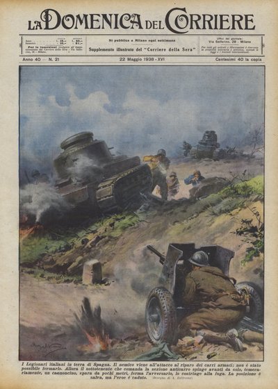 I Legionari italiani in terra di Spagna da Achille Beltrame