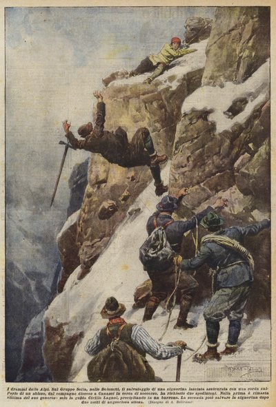 I drammi delle Alpi da Achille Beltrame