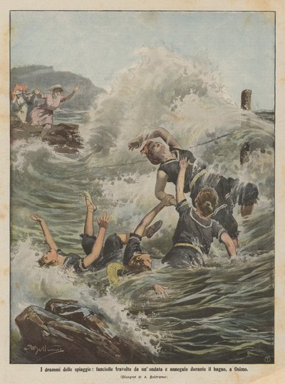 I drammi delle spiagge, fanciulle travolte da un