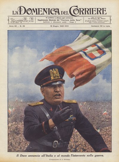 Il Duce annuncia all