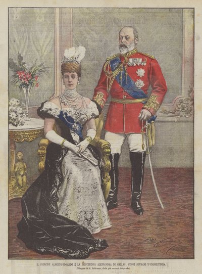 Il principe Alberto Edoardo e la principessa Alessandra di Galles, nuovi sovrani d