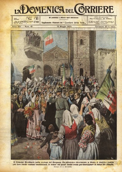 Il Principe Ereditario nella regione del Gargano da Achille Beltrame