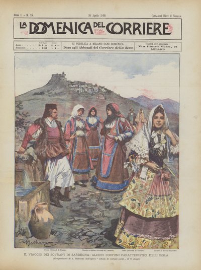 Il viaggio dei sovrani in Sardegna, alcuni costumi caratteristici dell