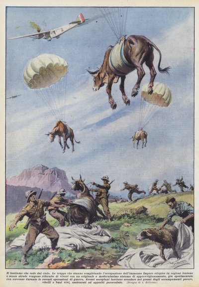 Il bestiame che cade dal cielo da Achille Beltrame