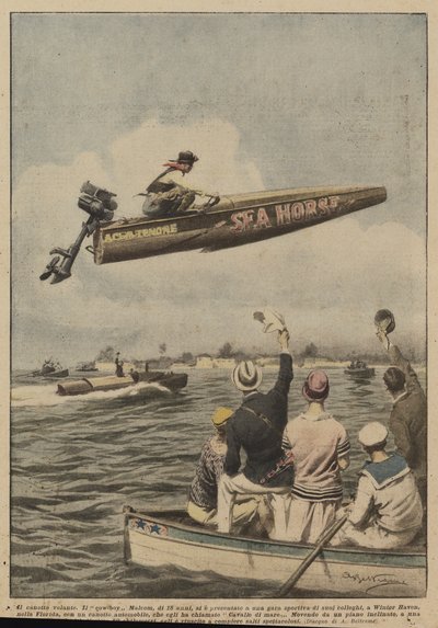 Il canotto volante da Achille Beltrame