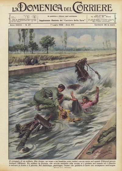 Il coraggio di un soldato da Achille Beltrame