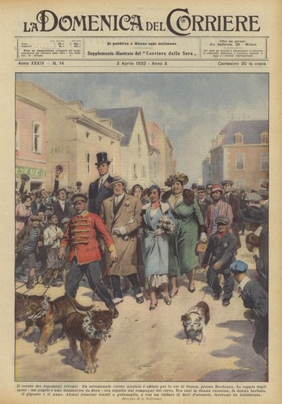 Il corteo dei fenomeni viventi da Achille Beltrame