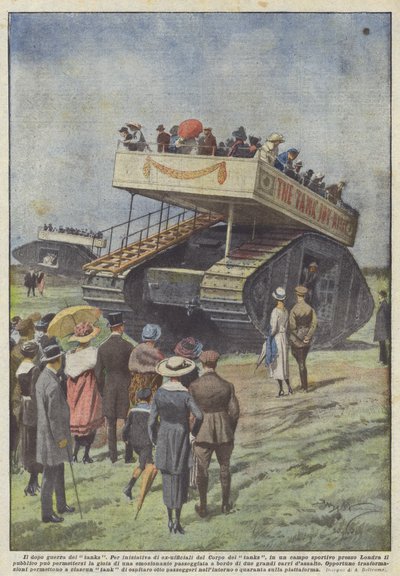 Il dopo guerra dei tanks da Achille Beltrame