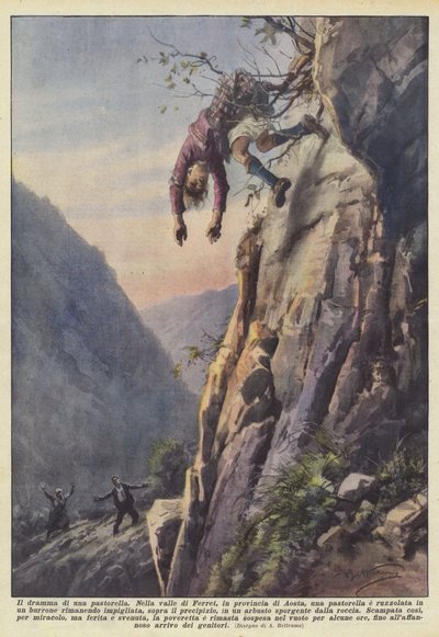 Il dramma di una pastorella da Achille Beltrame