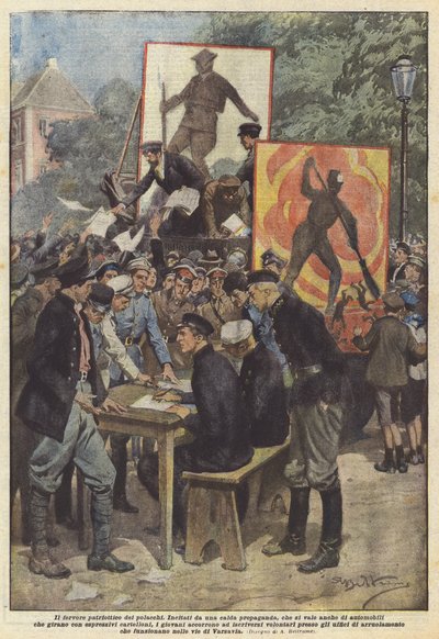 Il fervore patriottico dei polacchi da Achille Beltrame