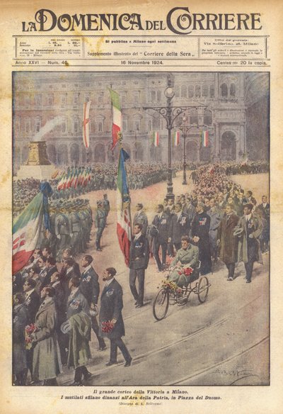 Il grande corteo della Vittoria a Milano da Achille Beltrame
