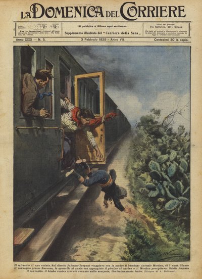 Il miracolo di una caduta da Achille Beltrame