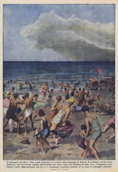 Il miraggio sul mare da Achille Beltrame