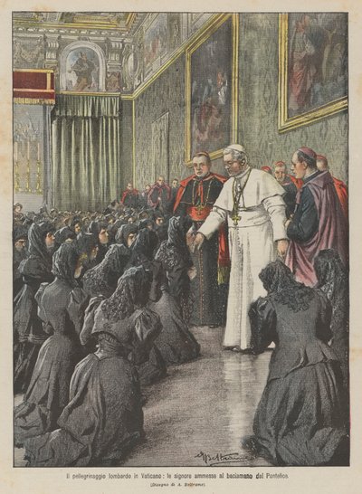 Il pellegrinaggio lombardo in Vaticano, le signore ammesse al baciamano dal Pontefice da Achille Beltrame
