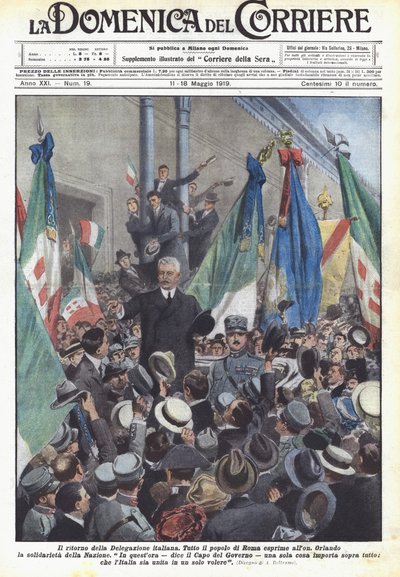 Il ritorno della Delegazione italiana da Achille Beltrame