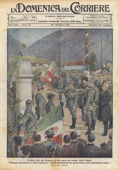 Il sacro rito del Brennero da Achille Beltrame