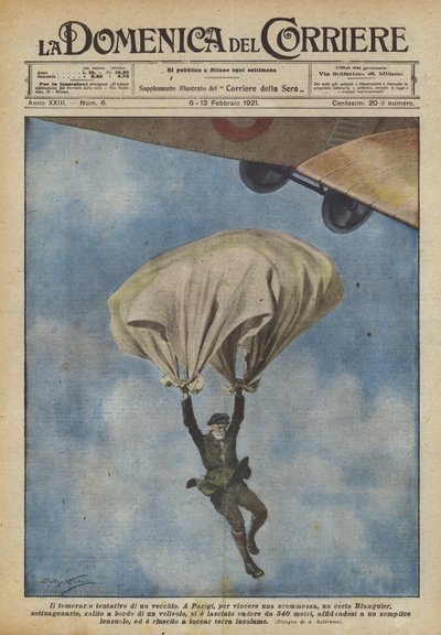Il temerario tentativo di un vecchio da Achille Beltrame