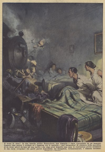 Il treno in casa! da Achille Beltrame