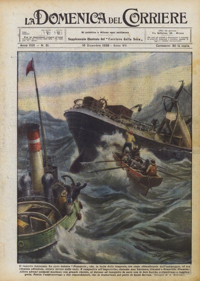Il vascello fantasma da Achille Beltrame