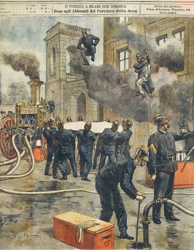 Congresso e dimostrazione dei pompieri italiani all