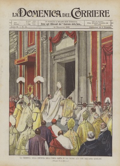 La cerimonia della chiusura della Porta Santa in San Pietro alla fine dell
